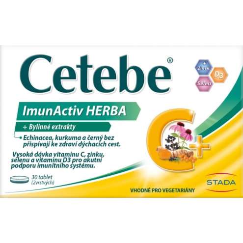 Cetebe ImunActiv HERBA + Extracts from herbs tbl.30